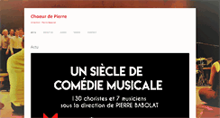 Desktop Screenshot of choeurdepierre.com